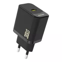 Dudao A27P 30W PD GaN USB-C laidinis įkroviklis – juodos spalvos