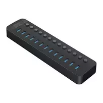 Orico CT2U3-13AB 13x USB-A 3.0 Hub with Switches – juodos spalvos
