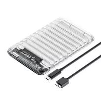 „Orico 2139U3-V1“ 2,5 colio HDD/SSD USB „Micro-B“ 5Gb/s diskas – skaidrus