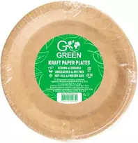 Black & Decker Gogreen Kraft popierinės lėkštės Go Žalias Ø18cm 20 vnt./ 0,14 kg