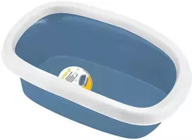Stefanplast Cat litter box Sprint 10 43x31x14cm mėlynas baltas