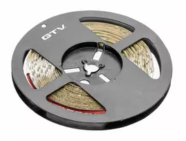 GTV Blykstės juosta 2835MW, 300 šaltų baltų LED, 3,8W/m, be gelio 8mm, 5m ritinėlis, 12V