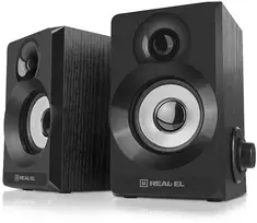 Kompiuterio kolonėlės Kolonėlės REAL-EL S-200 juodos spalvos