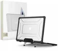 „Tech-Protect SmartShell Pro“ dėklas, skirtas „MacBook Air 13“ (2023–2025 M2 / M3 / M4) – skaidrus ir juodas