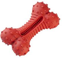 Rotaļlieta suņiem - Gimborn DOG Raudonas TITAN CURVY BONE