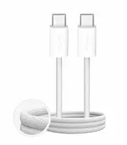 Puro Fabrik 4 100W pintas USB-C – USB-C 1m laidas – baltos spalvos