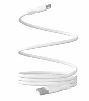 Puro Magnetic 10W magnetinis kabelis USB-A – USB-C 1m – baltos spalvos