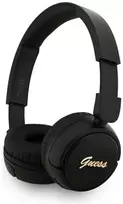 Guess Script Metal Logo belaidės ausinės juodos spalvos