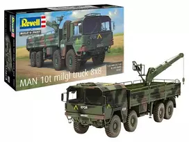 Surenkamas sunkvežimio modelis Revell „MAN 10t milgl 8x8“, 1:35