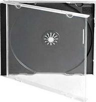 Omega CD case Jewel, juodas