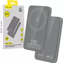 Blavec Power Bank 5000mAh BJ-04 Ultra Slim 7,8mm – Type C – 22,5W magnetic Magsafe 3 in 1 (PBBJ04-MC5G) pilkos spalvos