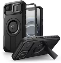Dėklas Tech-Protect Kevlar MagSafe Apple iPhone 16E juodos spalvos