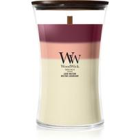 Woodwick Trilogy Lush Nectar kvapioji žvakė medinė dagtis 610 g