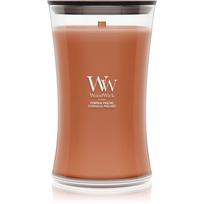 Woodwick Pumpkin Praline kvapioji žvakė medinė dagtis 610 g