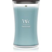 Woodwick Cedarwood & Ocean Moss kvapioji žvakė medinė dagtis 610 g