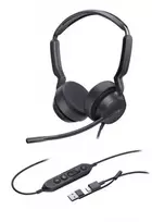 Yealink UH42 Dual Teams USB-C/A ausinės, Laidinės, Biuras / Skambučių centras, 20–20 000 Hz, 160 g, Ausinės su mikrofonu, Juoda