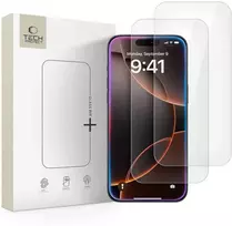 „Tech-Protect Glass Fit+“ 2 grūdinto stiklo pakuotė, skirta „iPhone 16 Pro Max“ / „17 Pro Max“ – skaidri