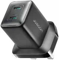 Joyroom JR-TCG17 45W 2 x USB-C laidinis įkroviklis (UK kištukas) – juodos spalvos
