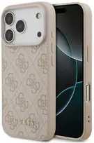 Guess 4G Classic Dėklas Apple iPhone 17 Pro rožinės spalvos