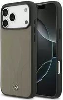 Dėklas Mercedes Leather The Move MagSafe skirtas Apple iPhone 17 Pro Max taupe
