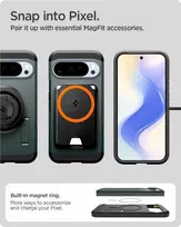 „Spigen Tough Armor Mag MagSafe“ dėklas, skirtas „Google Pixel 10 Pro XL“ - Žalias