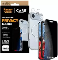 Panzer Glass „CARE by PanzerGlass“ flagmaninis „Privacy 3-in-1“ dėklas + privatumo stiklas + objektyvas, skirtas „iPhone Air“