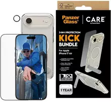 Panzer Glass „CARE by PanzerGlass“ „Feature Kick 3in1“ dėklas + stiklas + objektyvas, skirtas „iPhone Air“
