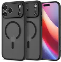 Spigen Ultra Hybrid MagSafe dėklas skirtas Apple iPhone 17 Pro – juodos spalvos