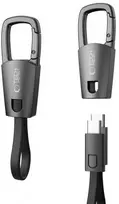 Tech-Protect Ultraboost DNA laidas su raktų pakabuku USB-C PD 60W / 3A – pilkos spalvos