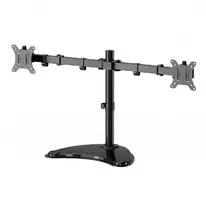 Laikiklis Gembird MS-D2ST-02 Monitorius desk stand (rotate, tilt, swivel), 13”-32”, juodas