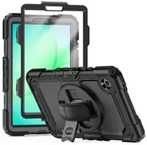 DėklasTech-Protect Solid skirtas Samsung Galaxy Tab A9 / A11 8.7 X110 / X115 / X133 / X135 – juodos spalvos