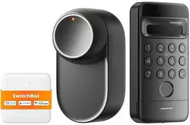 „SwitchBot Ultra 3-in-1“ išmanioji spyna su „Hub Mini Matter“ valdymo pultu ir „Vision“ klaviatūra