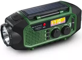 Avarinė radija CAMRY CR-1919 su generatoriumi ir saulės baterija