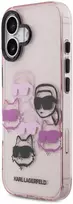 Karl Lagerfeld IML Multi K&CH Heads dėklas skirtas Apple iPhone 17 Rožinė