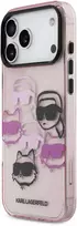 Karl Lagerfeld IML Multi K&CH Heads dėklas skirtas Apple iPhone 17 Pro Max Rožinė