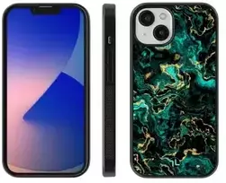 Dėklas Zappy silicone case for Apple iPhone 15 Pro (marble žalias)