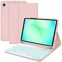 Tech-Protect SC Pen dėklas skirtas Samsung Galaxy Tab A9 / A11 8.7 X110 / X115 / X133 / X135 – rožinės spalvos