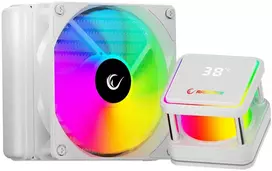 CPU aušintuvas RAMPAGE INFINITE V120 Baltas ARGB INTEL LGA1700/AMD AM5 120mm Liquid Cooler