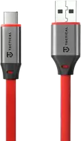 Tactical Fat Man 2.0 kabelis USB-A/USB-C 1m raudonos spalvos