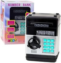 Piggy bank seifas, juodas