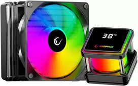 CPU aušintuvas RAMPAGE INFINITE V120 Juodas ARGB Intel LGA1700/AMD AM5 120mm liquid cooler CPU Fan