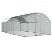 Vevor Didelis metalinis vištidės aptvaras 3 x 6 x 2 m