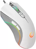 Pelė žaidimams Rampage SMX-R22 PhoenixIX V2. balta. 7 klavišų. RGB. 12800DPI