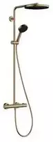 Hansgrohe dušas sistēma Pulsify 260 1 jet ar termostatu Ecostat Fine un rokas dušu 3 jet, brushed bronz