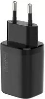 Maxximus sieninis įkroviklis MX CARBON 30W PD+QC USB-A+C, juodas