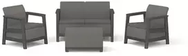 Lauko baldų komplektas Keter Sodo baldų komplektas Scandi Linea 2 Seater Set pilkas