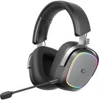 Ausinės su mikrofonu Rampage RETSU Juodos/Pilkos Belaidės 2.4G Bluetooth