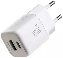 Joyroom JR-TG7 33W USB-A + USB-C sieninis įkroviklis – baltas
