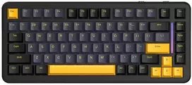 Mechaninė žaidimų klaviatūra Attack Shark M86 Star Juodas / juoda. 2.4G+BT+su laidu. RGB. 83 mygtukai