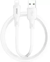 BWOO 3A silikoninis laidas X329L usb – lightning 3A 1m baltas